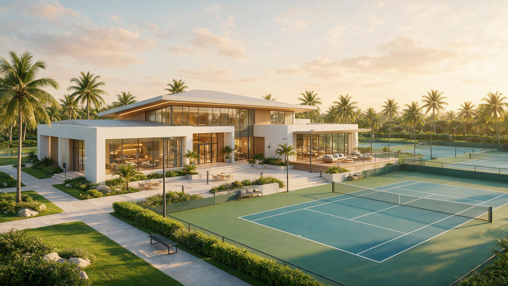 Academy Tennis Courts entourée de courts de tennis